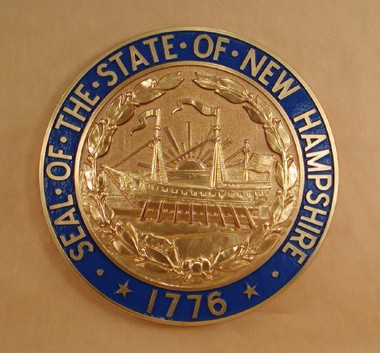 New Hampshire Seal Bronze Ox with Rim Color