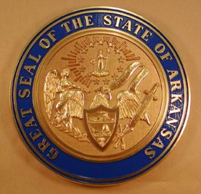 Arkansas Seal with rim color