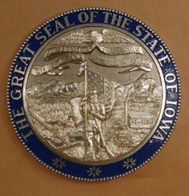 Iowa Seal with rim color