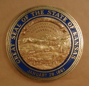 Kansas Seal with rim color