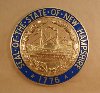 New Hampshire Seal Bronze Ox with Rim Color