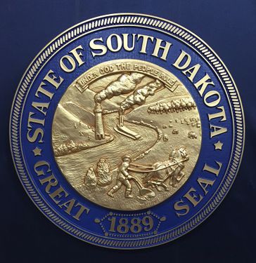 South Dakota Seal Bronze Ox with Rim Color